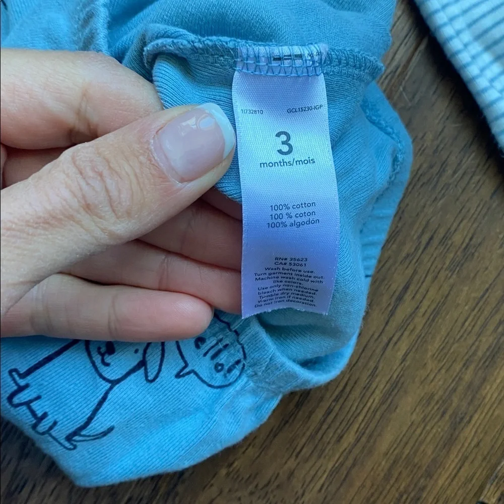 Carter's Blue Animal and Striped Sleep Sacks